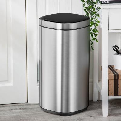 China Touchless Intelligent Smart Sensor Bin Trash Can Stainless Steel Sustainable Household for sale