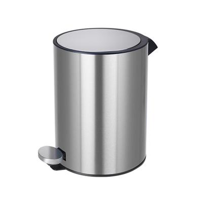 China Fingerprint Proof Pedal Trash Bin , Metal Kitchen Trash Can With Foot Pedal for sale
