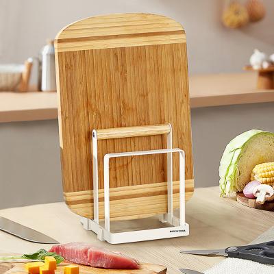 China Sustainable Kitchen Cutting Board Rack Holder Multi-Size Cutting Board Organizer for sale