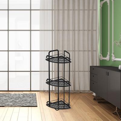 China Versatile Iron Wire Rack for Household Bathroom Corner Storage and Storage Holders Racks for sale