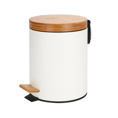 China Basic 3L 5L 12L 20L 30L Stainless Steel Round Pedal Bin with Soft Close Inner Bucket for sale