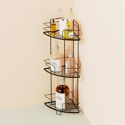 China Wall Mounted 3 Tier Shower Corner Shelf For Bathroom Storage And Organization for sale