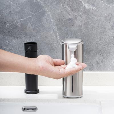 China Touch-Free Rechargeable Sensor Liquid Soap Pump Dispenser, Polished Stainless Steel for sale