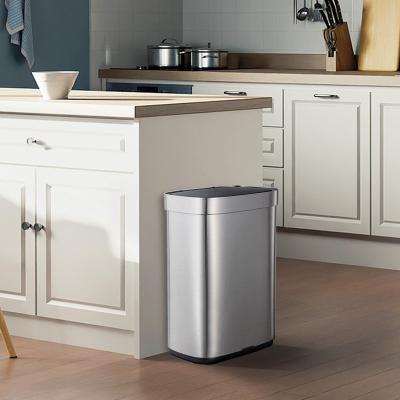 China Rectangle Household Smart Sensor Bin Induction Type  Automatic Trash Can for sale