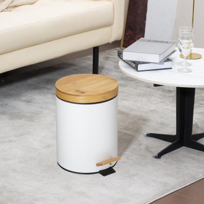 Chine Base 3L 5L 12L 20L 30L en acier inoxydable poubelle ronde à pédales avec seau intérieur doux et fermé à vendre