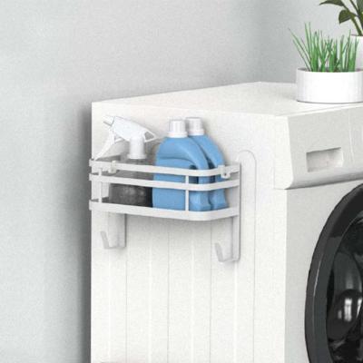 China Multifunctional Metal Magnetic Laundry Organizer Storage Shelf Custom Logo for sale