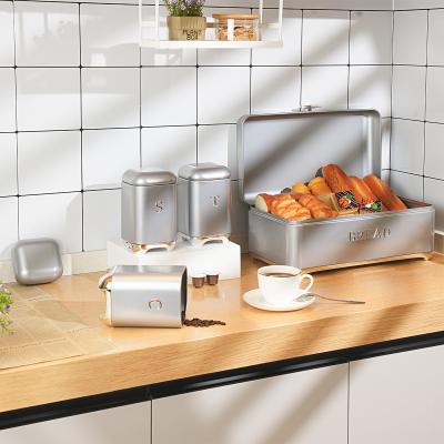 China Keep Your Kitchen Essentials Fresh and Organized with Crown Series Metal Bread Bin Set for sale