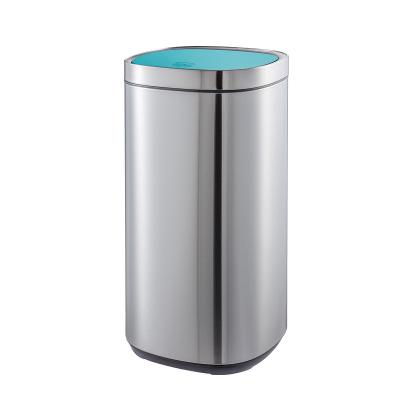 China Household Office Standing Press Top Trash Can with 30L/40L/50L Capacity and Iron Structure for sale