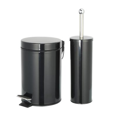 China Rolling Cover Type SS Round Trash Bin with Foot Pedal Stainless Steel Trash Can 3L/5L/8L/12L/20L/30L Capacity ROUND Shape for sale