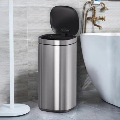 China STANDING 12L 30L 40L 50L Big capacity Household Stainless Steel Smart Sensor bin Automatic trash can for sale