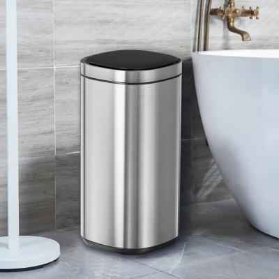 China 12L 30L 40L 50L Big Capacity Household Stainless Steel Smart Sensor Bin Automatic Trash Can with Battery Power for sale