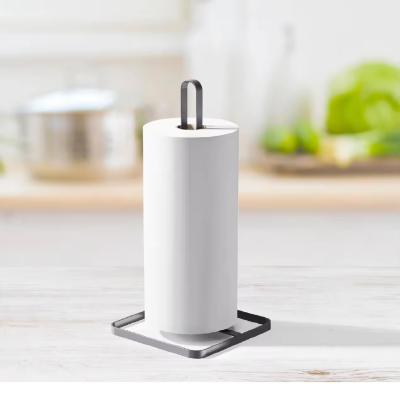 China Freestanding Toilet Roll Holder Paper Tissue Storage Stand Holds For Bathroom Standing Kitchen Paper Towel Holder for sale