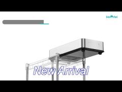 under sink kitchen storage rack clutter-free 2 tiers stainless steel kitchen rack
