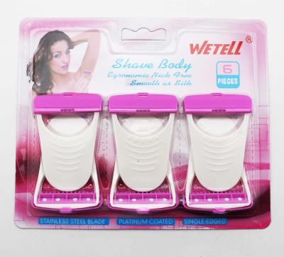 China Single Blade Single Blade Lady Bikini Razor Use In Bathroom for sale