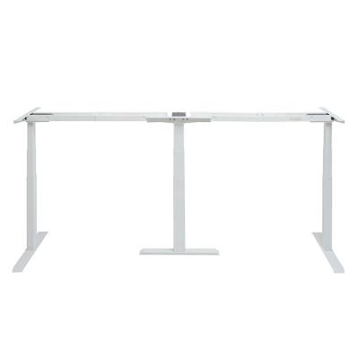 China Commercial Premises Electric Sit Stand Standing Desk Frame Height Adjustable High Quality Furniture Three Legs for sale