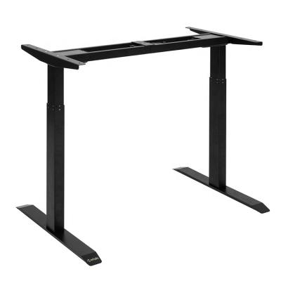 China White (Height)Adjustable Lift Up Computer Sit Stand Desk Risers Dual Motor Position Adjustable Height Computer Desk for sale