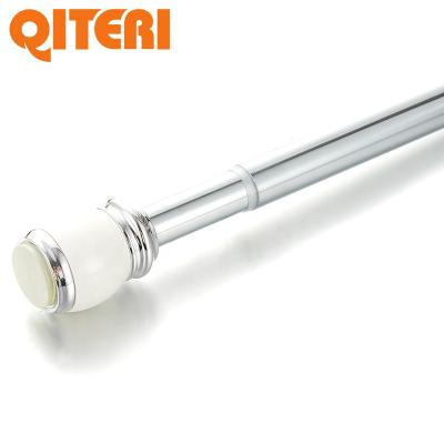 China Extension Telescopic Decorative Shower Stainless Steel White Curtain Rod for sale