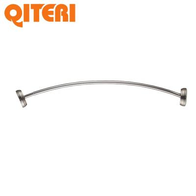 China Luxury Hotel Crescent Curtain Curved Tension Rod For Shower Stall for sale