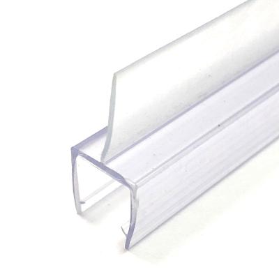 China Modern Transparent Extrusion PVC Seal Strip For Bathroom Shower Room Seals for sale