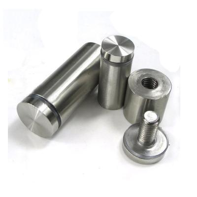 China 201 stainless steel; 304 SS-4002 201 304 Solid Stainless Steel Glass Sign Standoffs For Panel for sale