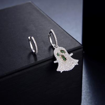 China CLASSIC Wholesale bulk fashion classic silver jewelry 925 sterling silver women's devil Halloween earrings for sale