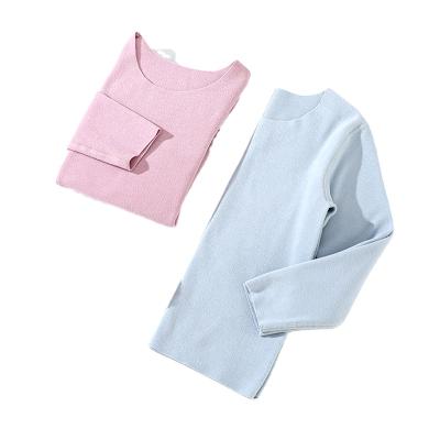 China Manufacturer Wholesale New Children QUICK DRY Cationic Solid Color Long Sleeves T-shirt for sale