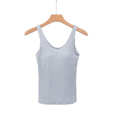 China China Manufacture Comfortable And Breathable Professional Woman Bra U-neck Vest for sale