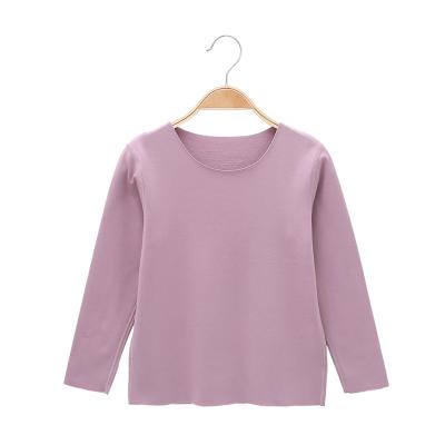 China Special Hot Selling Solid Color Children's Leisure Anti-wrinkle Girls Autumn Long Sleeve for sale