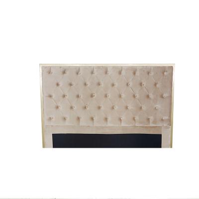 China French Tufted Modern Luxury King Size Bed Bedroom Headboard for sale