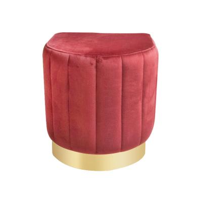 China Nordic Simple U Shaped Laynsino Velvet Stool Poufs Kids Zone Seating Stools for sale