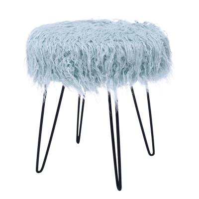 China stool home & High Quality Furry Laynsino Modern Ottoman Bedroom Metal Ottoman for sale