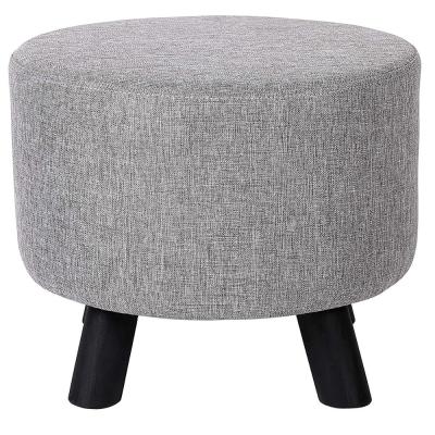 China stool home & Ottoman Laynsino Fabric Upholstered Stool Stool With 4 Legs Wooden Stool for sale