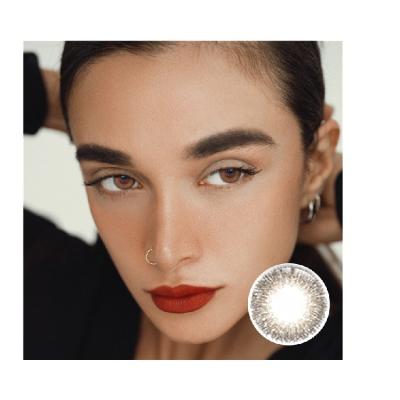 China Babysbreath Brown Color High Quality Fancy Look Color Contact Lens Glitter Beauty Tone 14mm Diameter for sale