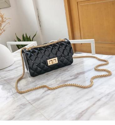 China 2021Fashion New Fashion Women's Handbag Luxury Cross-shaped Mini Shoulder Bag Jelly Bag PVC Bag for sale