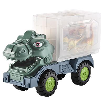 China Kids Action Ability Children Training Dinosaurs Carry Car DINO Car Detachable Open Eggs Dinosaur Toy Box Educational Kids Funny Storage Car for sale