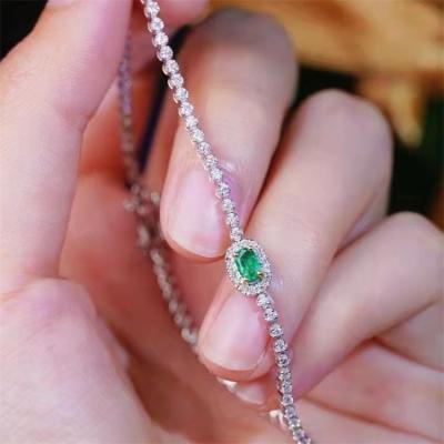 China Custom Classic Pure Gold Emerald Diamond Bracelet Factory Fashion Bracelets 18k CLASSIQUE for sale