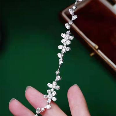 China 2022 CLASSIC New Design And Charming Natual Pure Diamond 18k Gold Jewelry Bracelet for sale