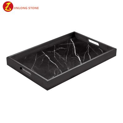 China Home.Restaurant.Bar.Hotel.Wedding Marble Serving Trays Designs Tray Classic Customized Wood Picture Logo Style Packing Hotel Baguette Tray Set for sale