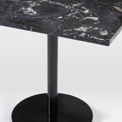 China Factory Extendable Black Marble Table Top,Manufacturer Black Marble Dinning Table,Round Top Black Marble Dining Table for sale