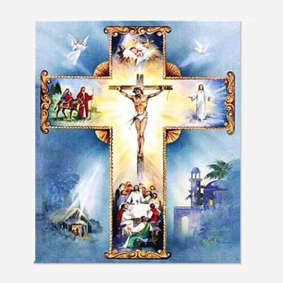 China Handmade 5D Diamond Painting Full Drill Angel Jesus Flying Pigeon Embroidery Cross Mosaic Art Gift Environmental Friendly Stitch Kits for sale