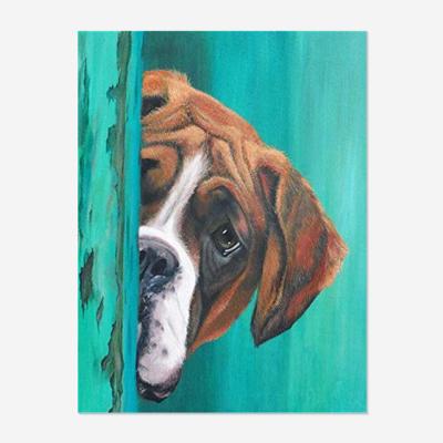 China 5D DIY Photo Drill Diamond Painting Puppy Lovely Dog Cross Stitch Kits Decors Full Environmental Friendly Wholesale Custom Gift for sale