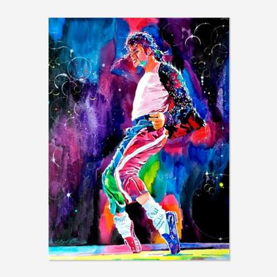 China Fashion Michael Jackson Singer Diamond Painting 5D Full Drill Diamond Painting DIY Cross Stitch Kit Modern Mosaic Environmental Friendly Canvas for sale