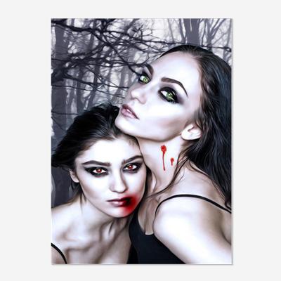 China Custom Picture Environmentally Friendly 5D Diamond Painting Personalized Customized Beauty Gift Vampire Halloween DIY Home Canvas Wall Decor OEM/ODM for sale