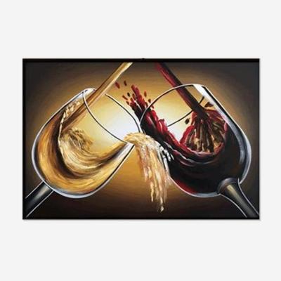 China Wholesale Custom Mosaic Environmentally Friendly Art Wall Painting Christmas Gifts Diamond Painting Wine Cup Cheers Picture 5D DIY Drill for sale