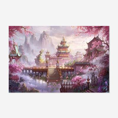 China Full Drill 5D Square/Round Diamond Painting DIY Environmental Friendly Gifts Picture Attic Mural Landscape Mountain Home Decor Wholesale for sale