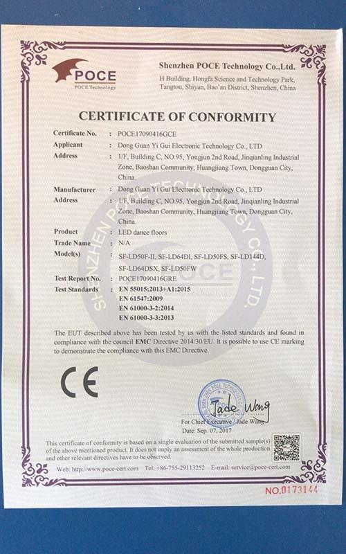 CE - Dong Guan Yi Gui Electronic Technology Co., Ltd.