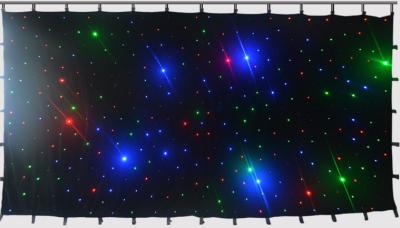 China Fire Resistant LED Video Curtain 3 In 1 RGB Color Presenting For Wedding Party for sale