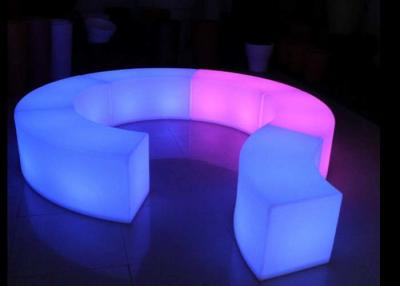 China Hard Plastic LED Light Chair AC 110 - 240V Voltage RGB LED Lighting Source for sale