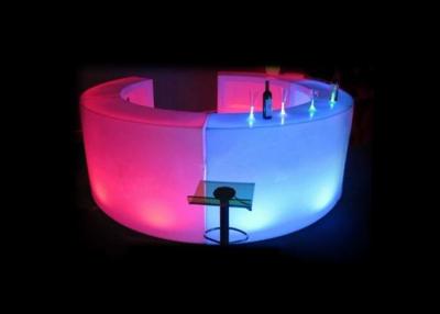 China Outdoor Nightclub Light Up Bar Counter , Led Glow Furniture Adapter Charging for sale