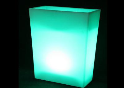 China Customized LED Flower Pots RGB Color Changing Output DC 5V Vertical Roto Moulding for sale